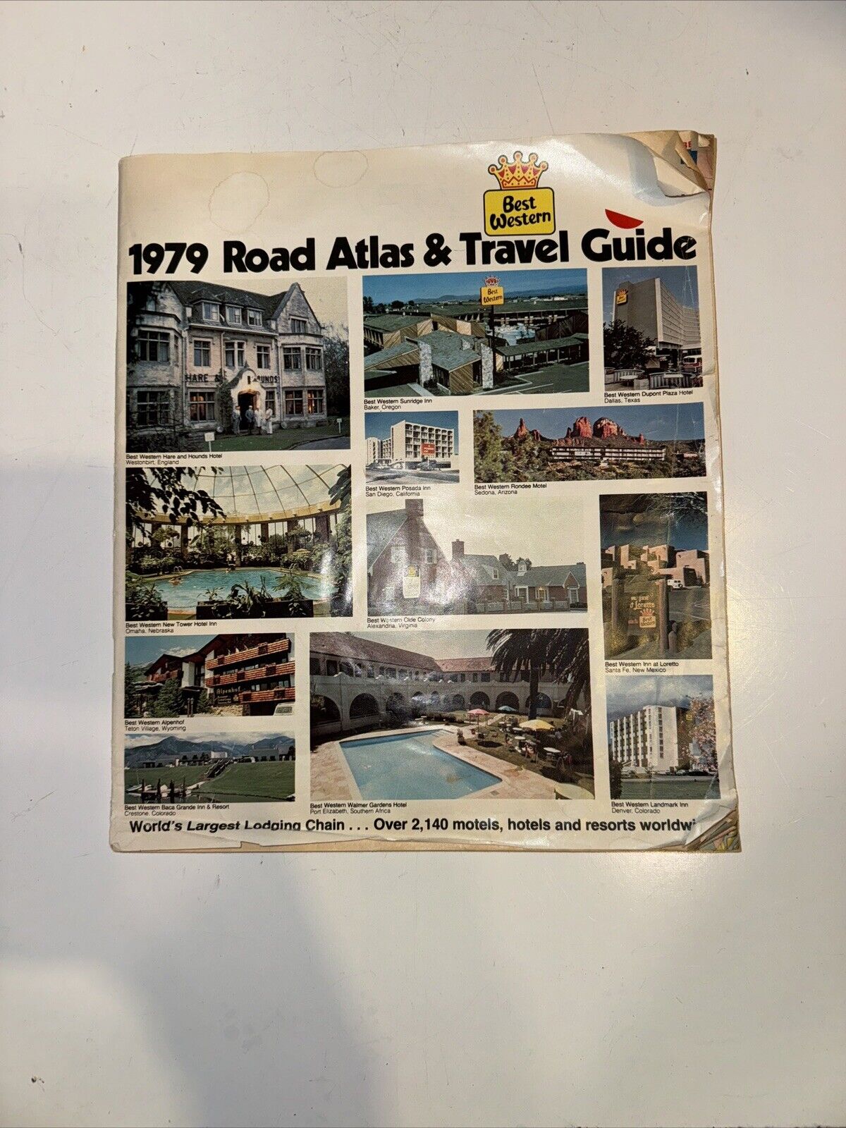 1979 Vintage Best Western Road Atlas & Travel Guide