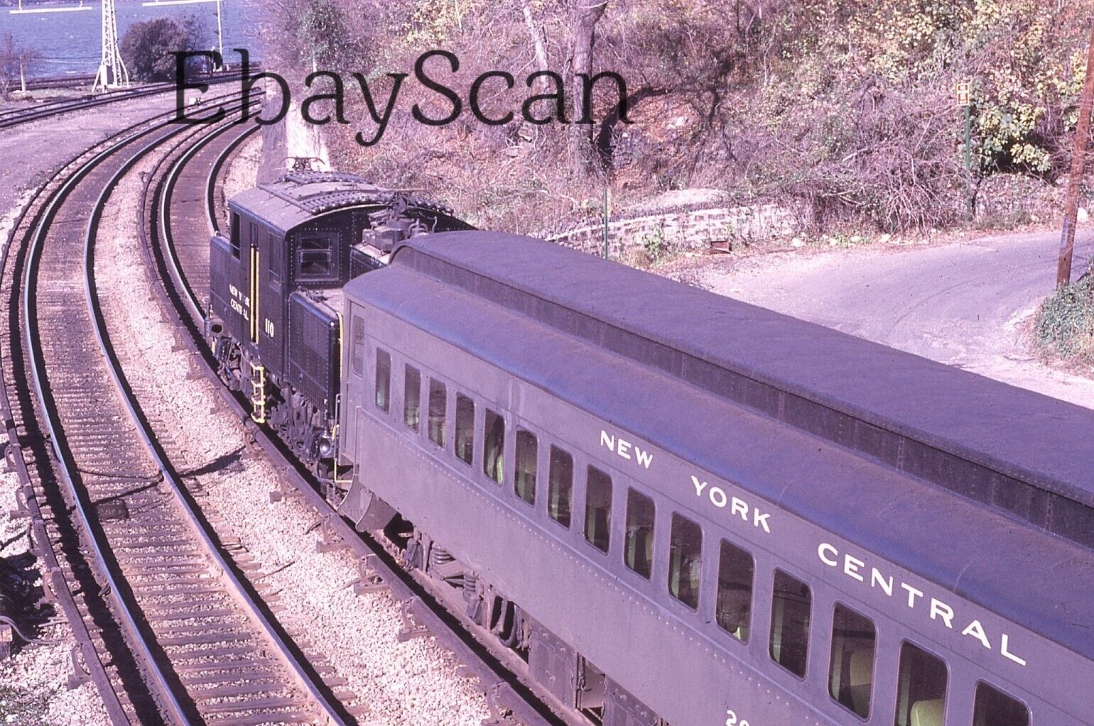 Original 35mm Kodachrome Slide New York Central Railroad Train 1966