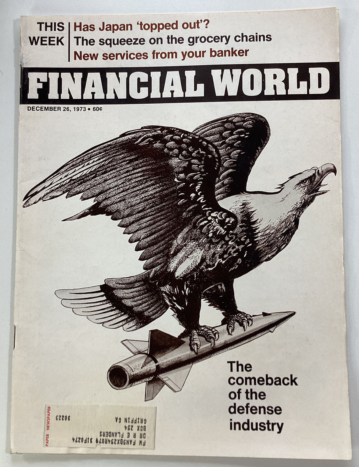 Financial World Magazine Vtg 1973 Rare Ads Defense Food Japan Banks Harris Cummi