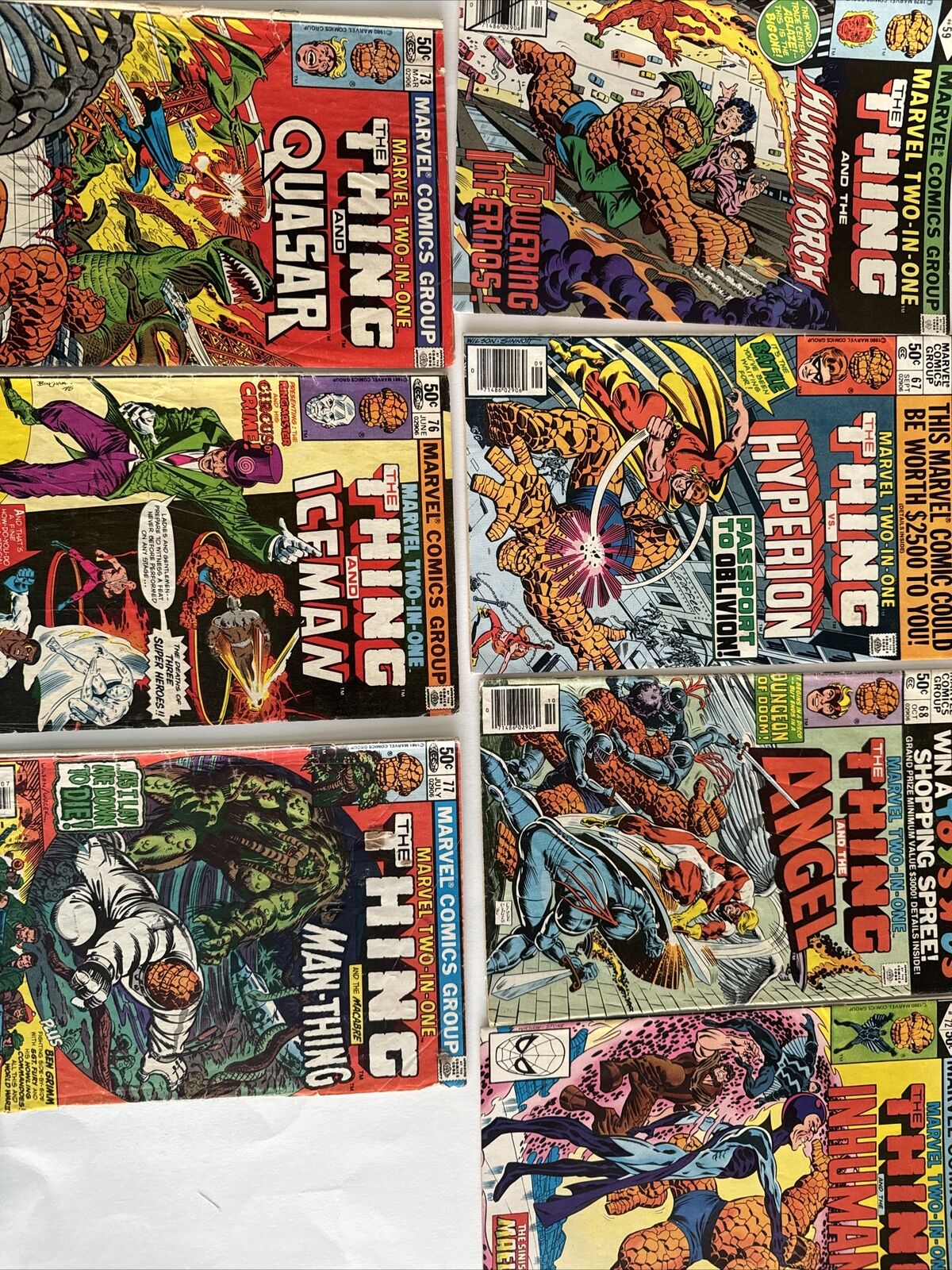 Marvel Two-In-One Lot of 7:  59 67 68 72  73 76 77 (Marvel)