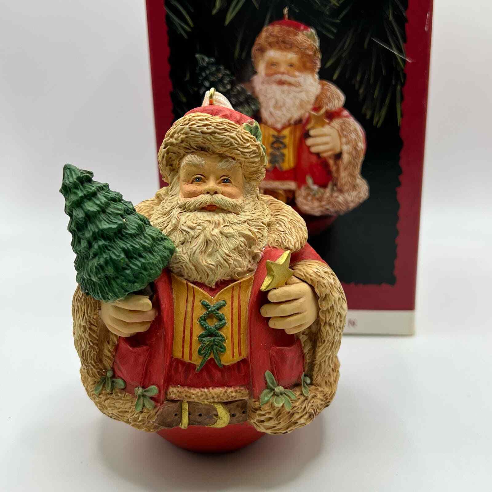 Vintage Hallmark Keepsake Ornament Special Edition Evergreen Santa 1996