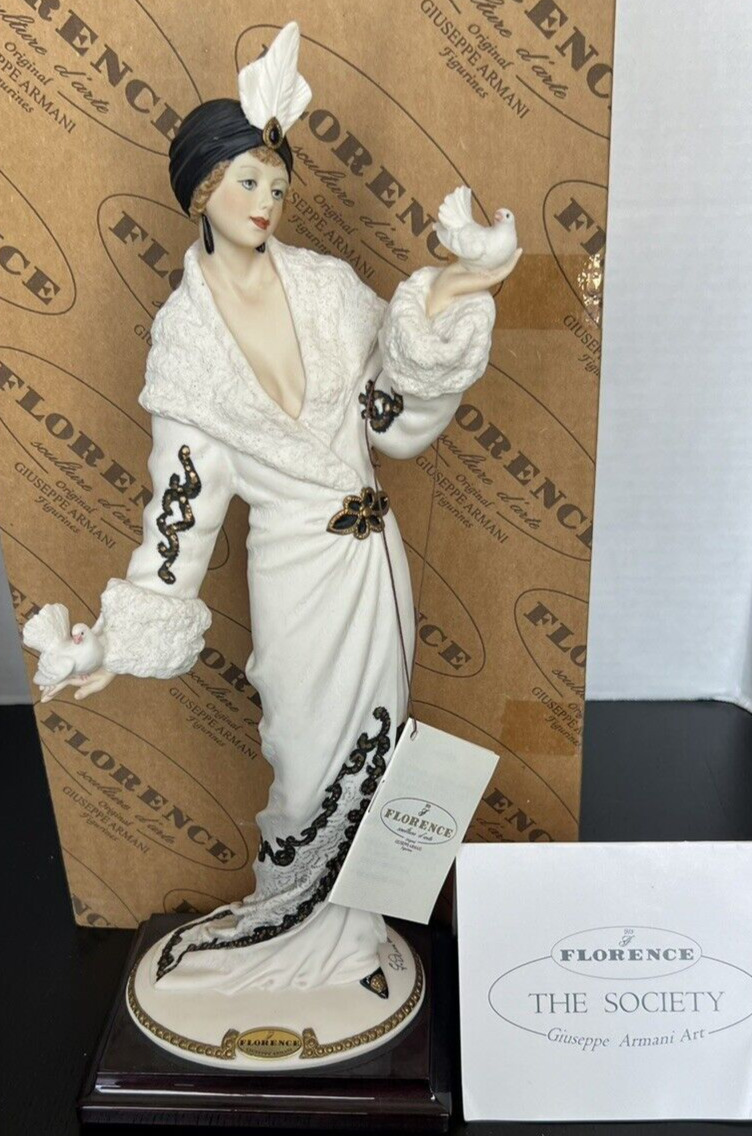 Giuseppe Armani ELEANORA 1163c Art Deco Figurine Box COA Hand Signed