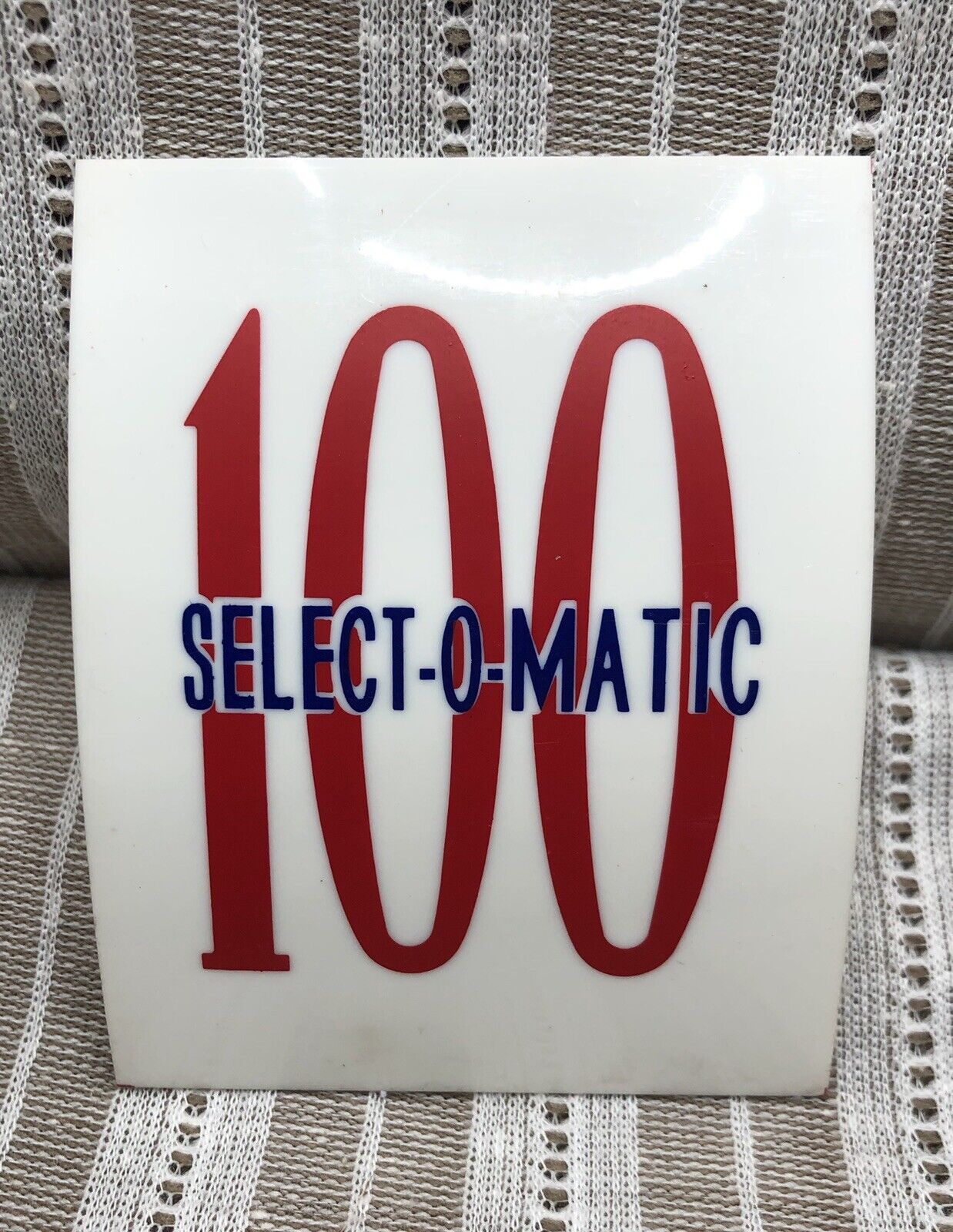 Seeburg Select-o-matic 100 45 Jukebox Mechanism Cover Insert
