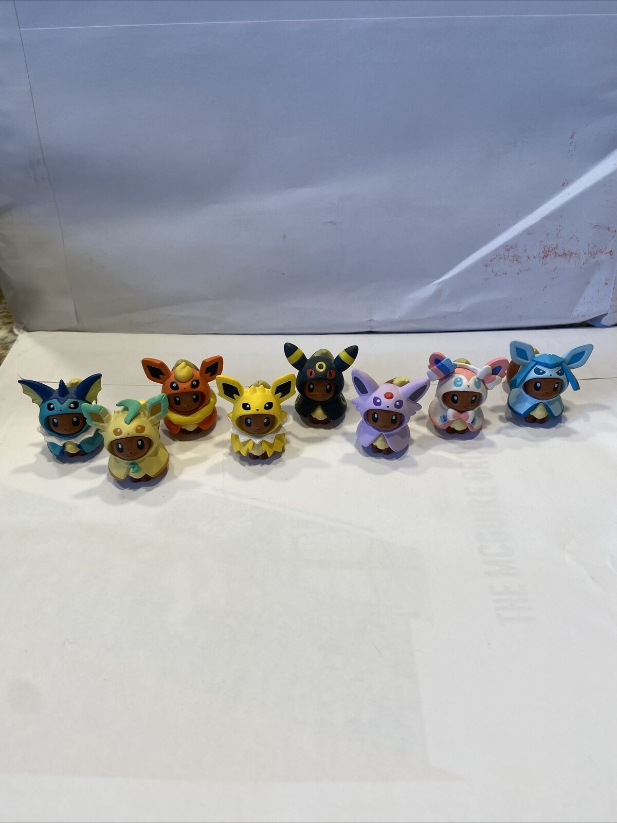 Eevee figure collection Poncho series set of 8 Pokemon Center US seller