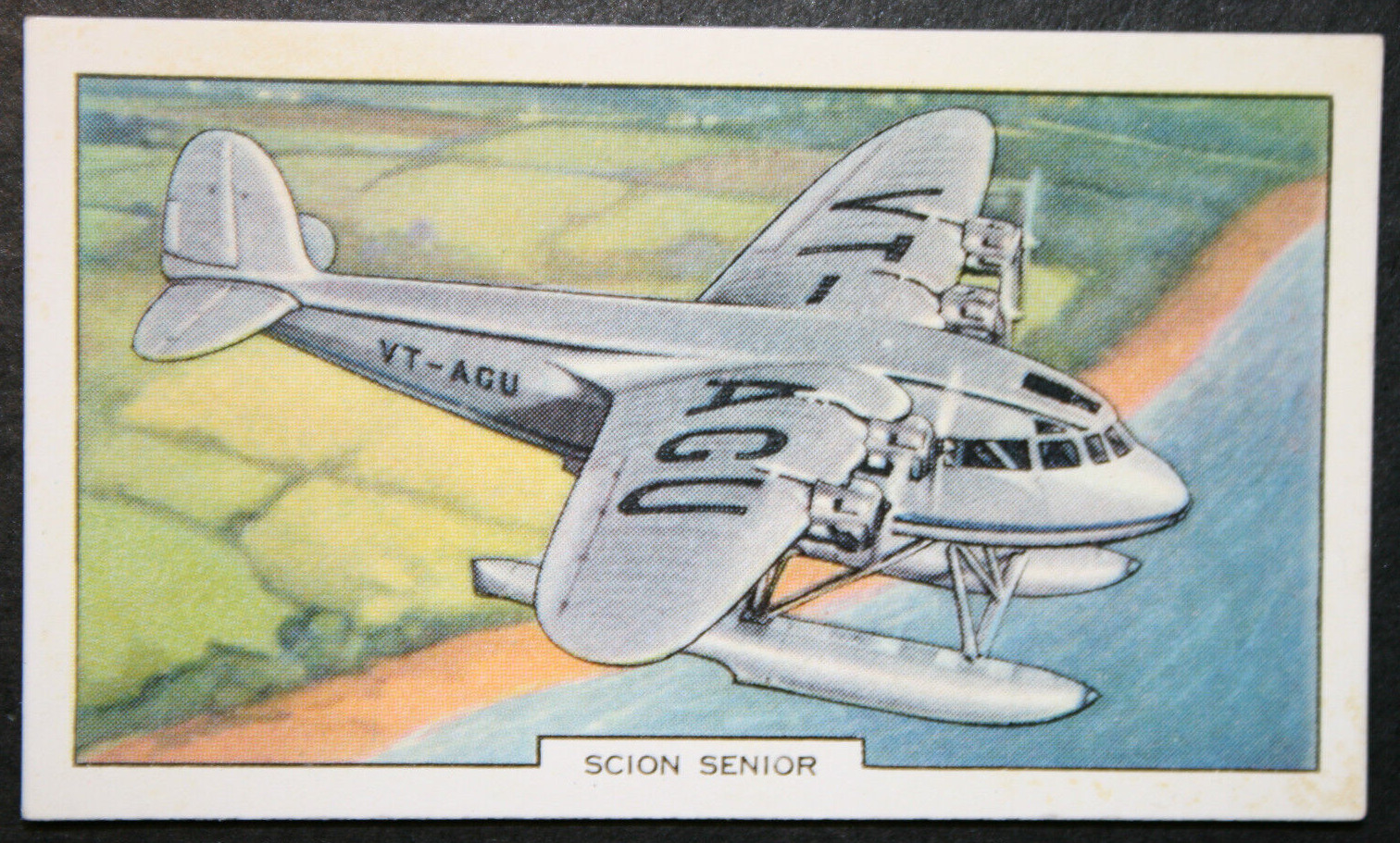 SHORT SCION SENIOR  Floatplane  Vintage 1930's Card   CD20M