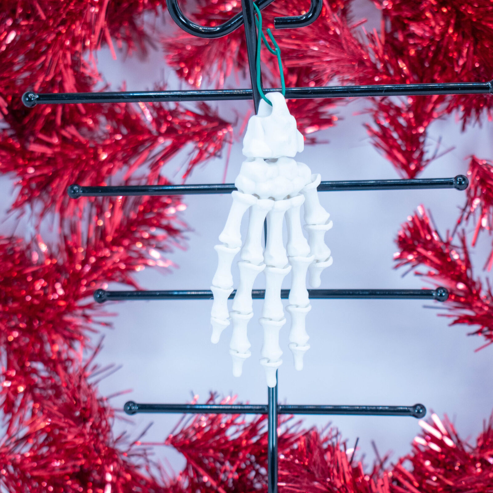 Skeleton Hand Ornament or Key Chain Articulated