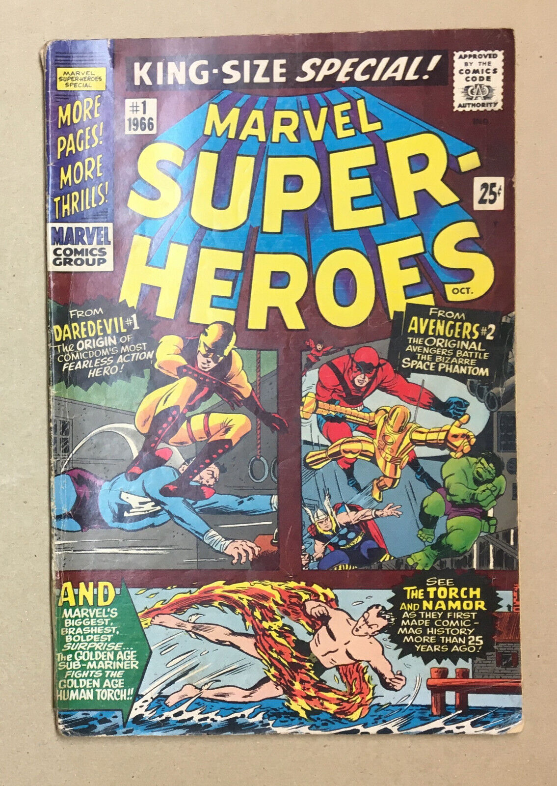 Marvel Super-Heroes #1 (1966) | Good / Very Good | G/VG | 3.0 | MORE THRILLS