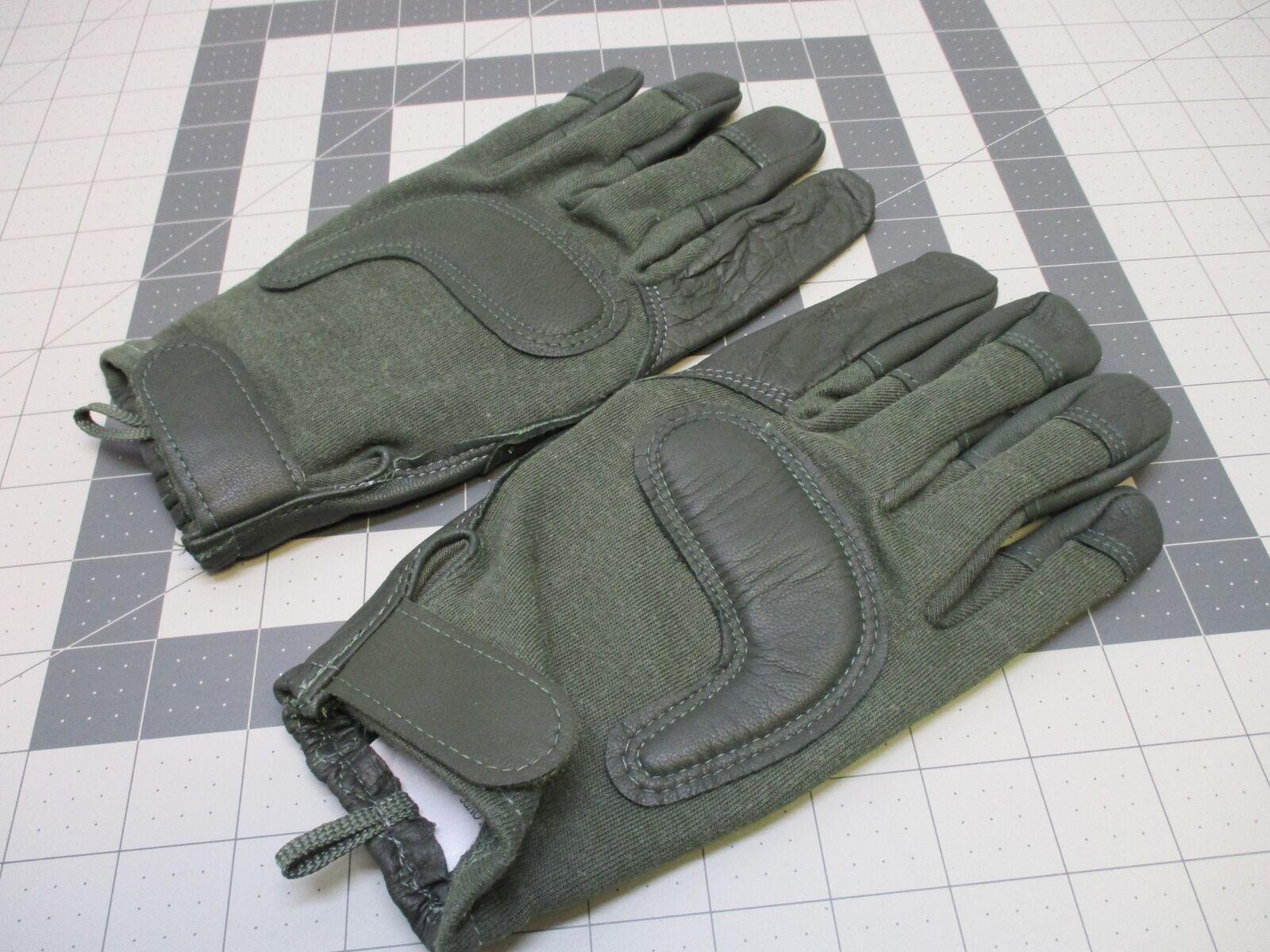 NEW US ARMY MADE WITH KEVLAR GLOVES HWI COMBAT GLOVE (XL) FOLIAGE GREEN LEATHER