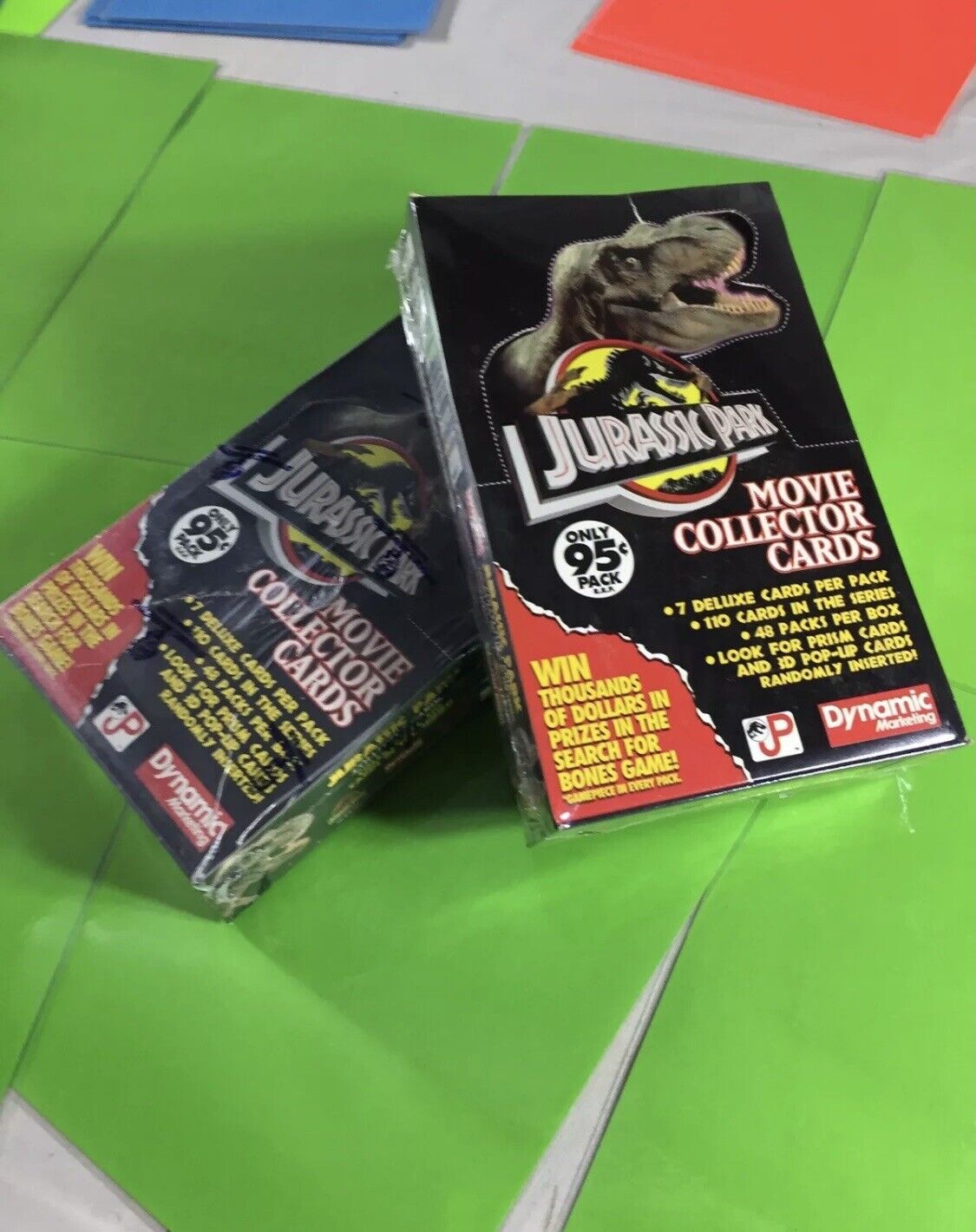 Vintage 1993 Jurassic Park Movie Collectors Cards. Box Sealed Very Rare