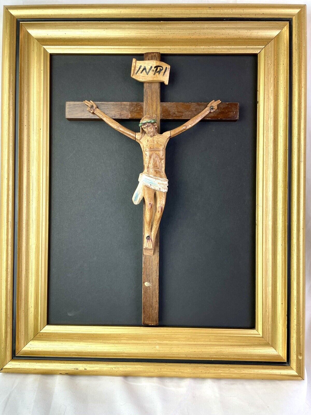Beautifully framed  of Wooden Crucifixion of   Crucified Jesus Christ