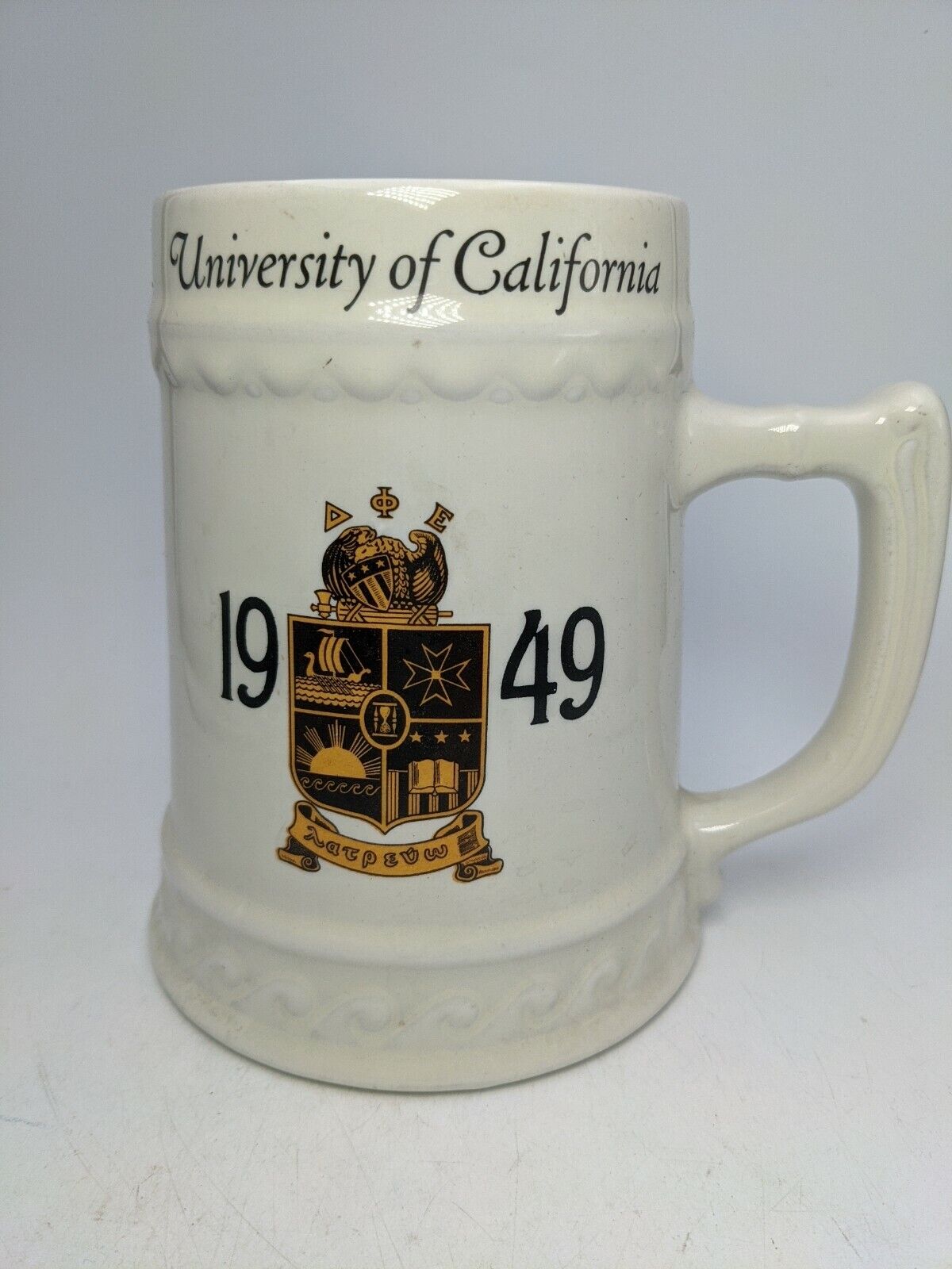 Vintage 1949 University of California Beer Stein Mug