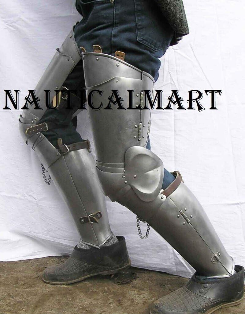 Medieval Knight Wearable Fully Functional Leg Armor