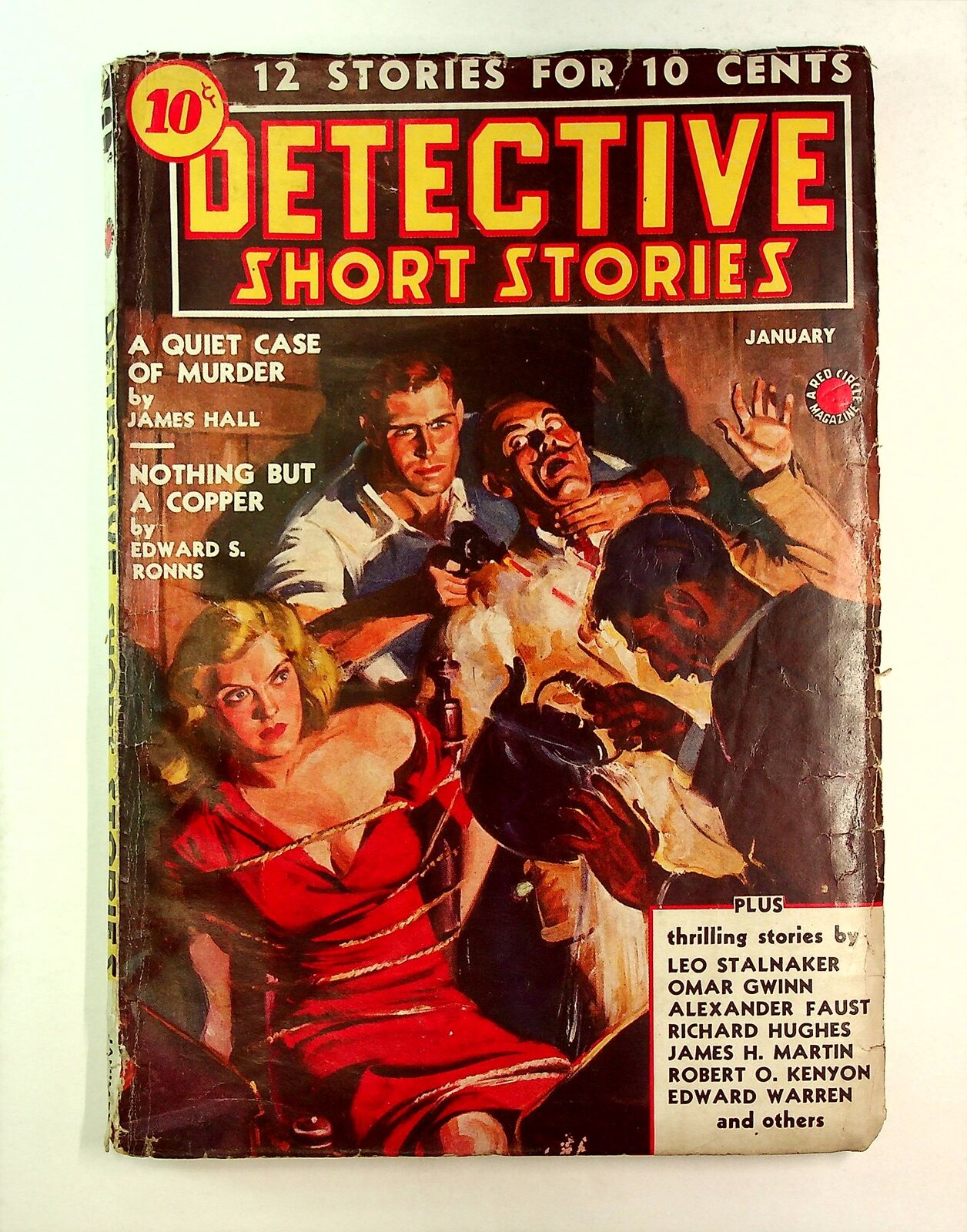 Detective Short Stories Pulp Jan 1939 Vol. 2 #1 GD/VG 3.0