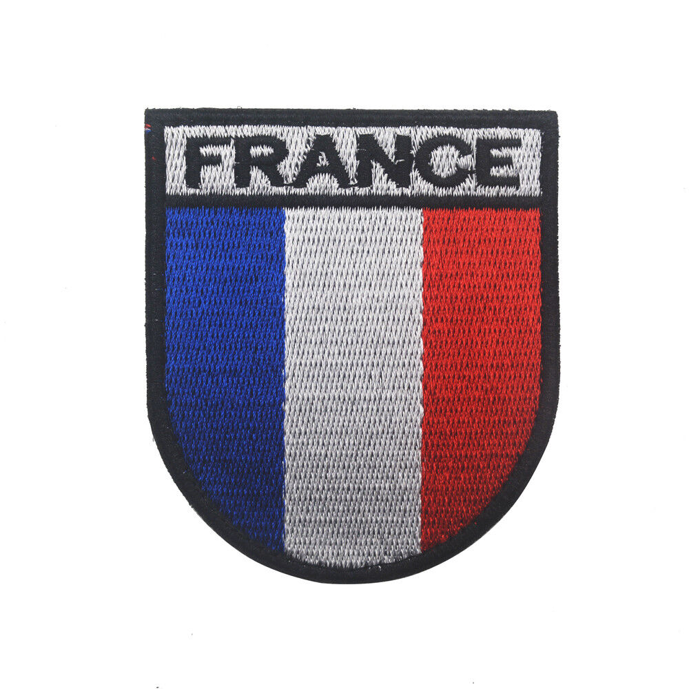 France OPEX WWII US Army Patch French Forces in US Training Flag Hook Patch Dark