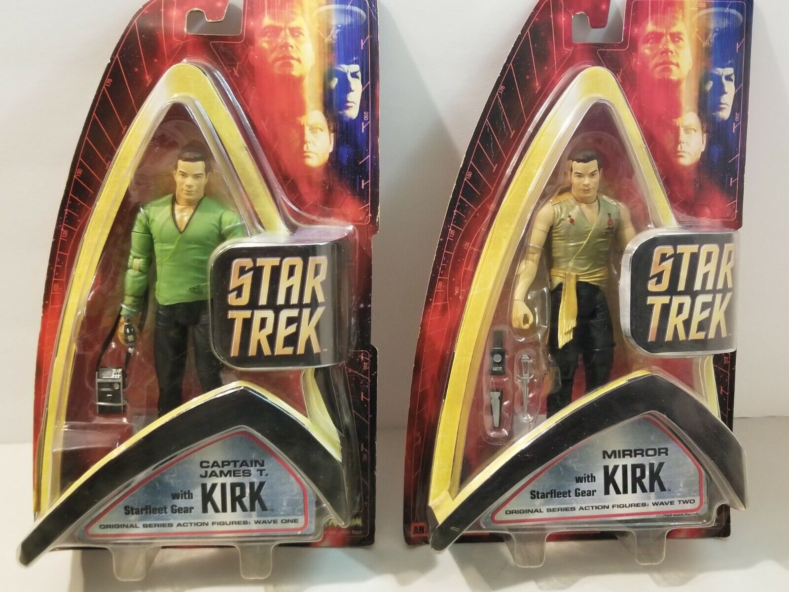 Mirror Kirk - Captain James T Kirk Art Asylum Original Series 2003 NIB Star Trek