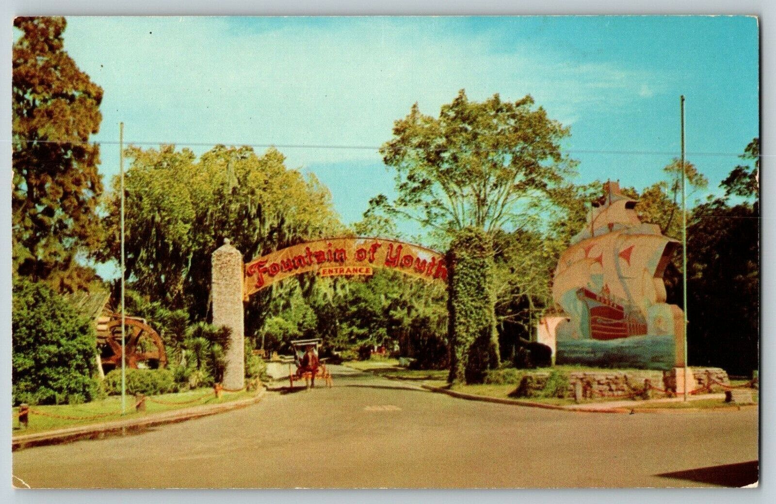 Postcard Entrance to the Fountain of Youth St. Augustine Florida