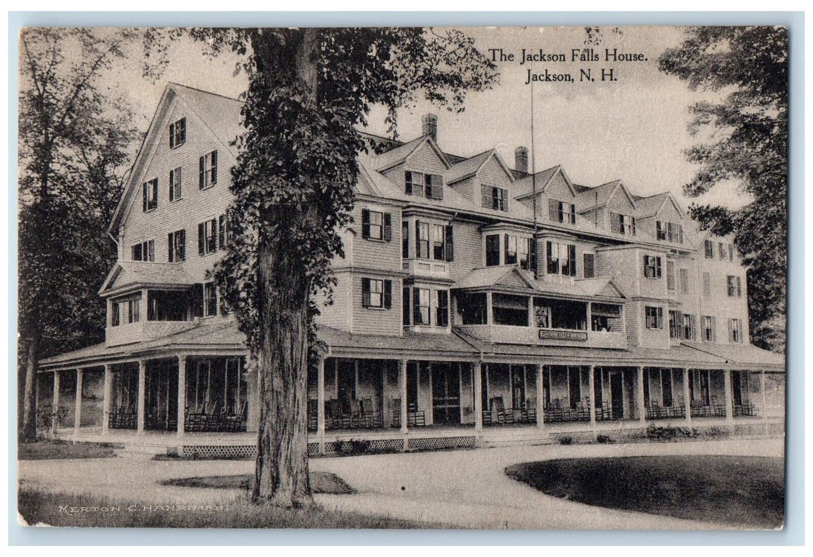 c1940s The Jackson Falls House Scene Jackson New Hampshire NH Unposted Postcard