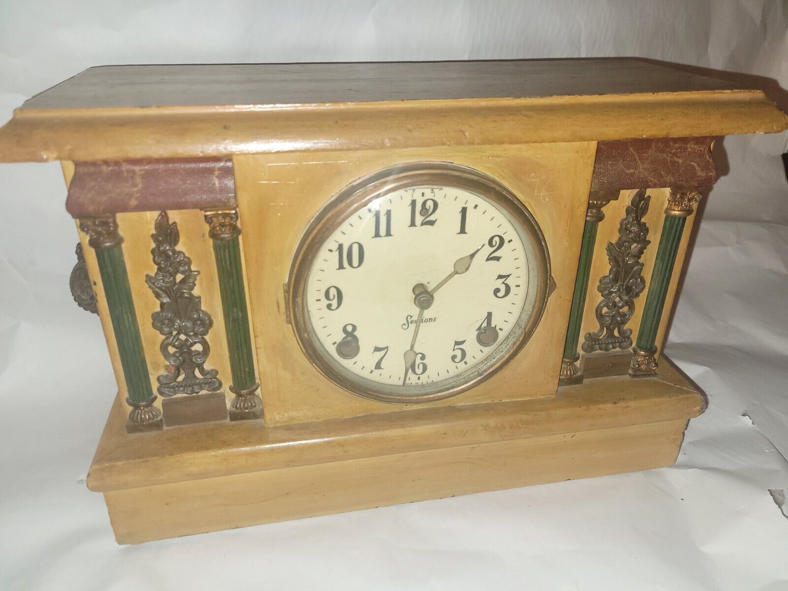 Antique Sessions Clock Company Mantle Clock...sell As Is 