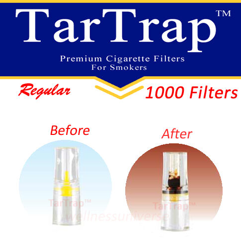 TarTrap Disposable Cigarette Filters Bulk Pack (1000 Filters)