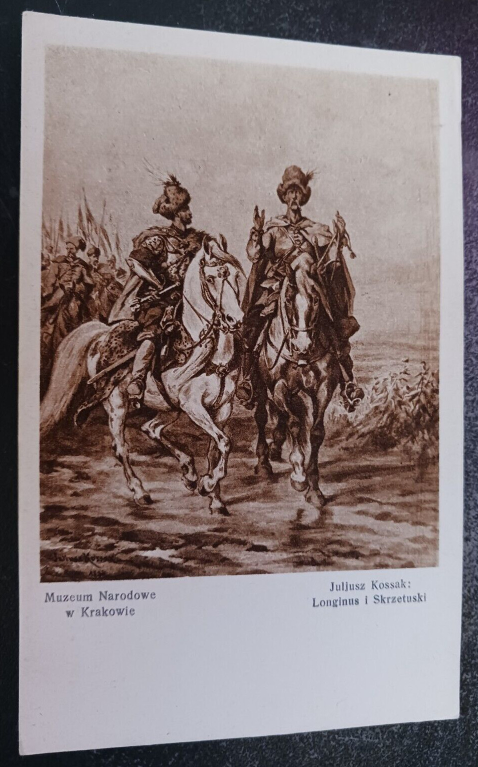 vtg postcard Longinus Juliusz Kossak Muzeum Narodowe Polish art  unposted