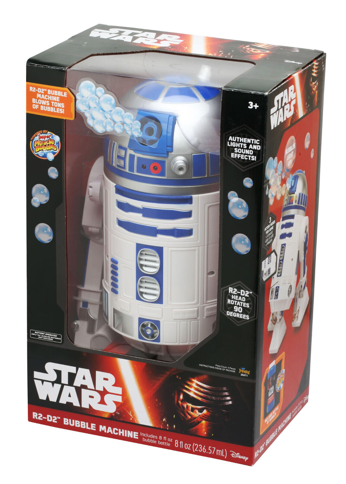 Star Wars R2-D2 Bubble Machine Disney Brand New Unopened With Sound