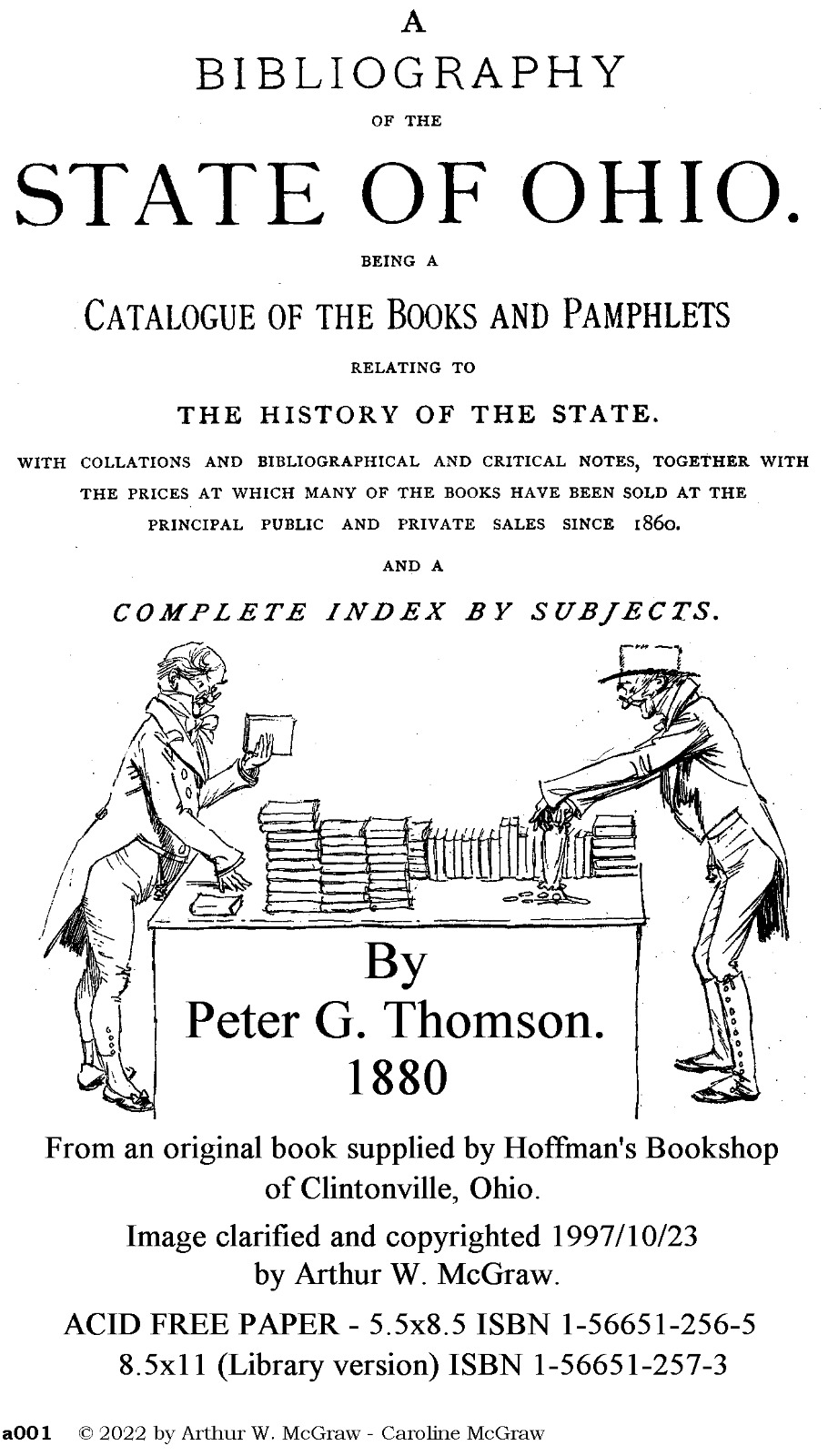 History Bibliography of Ohio [V1] - 1880 - Peter G. Thomson - pdf