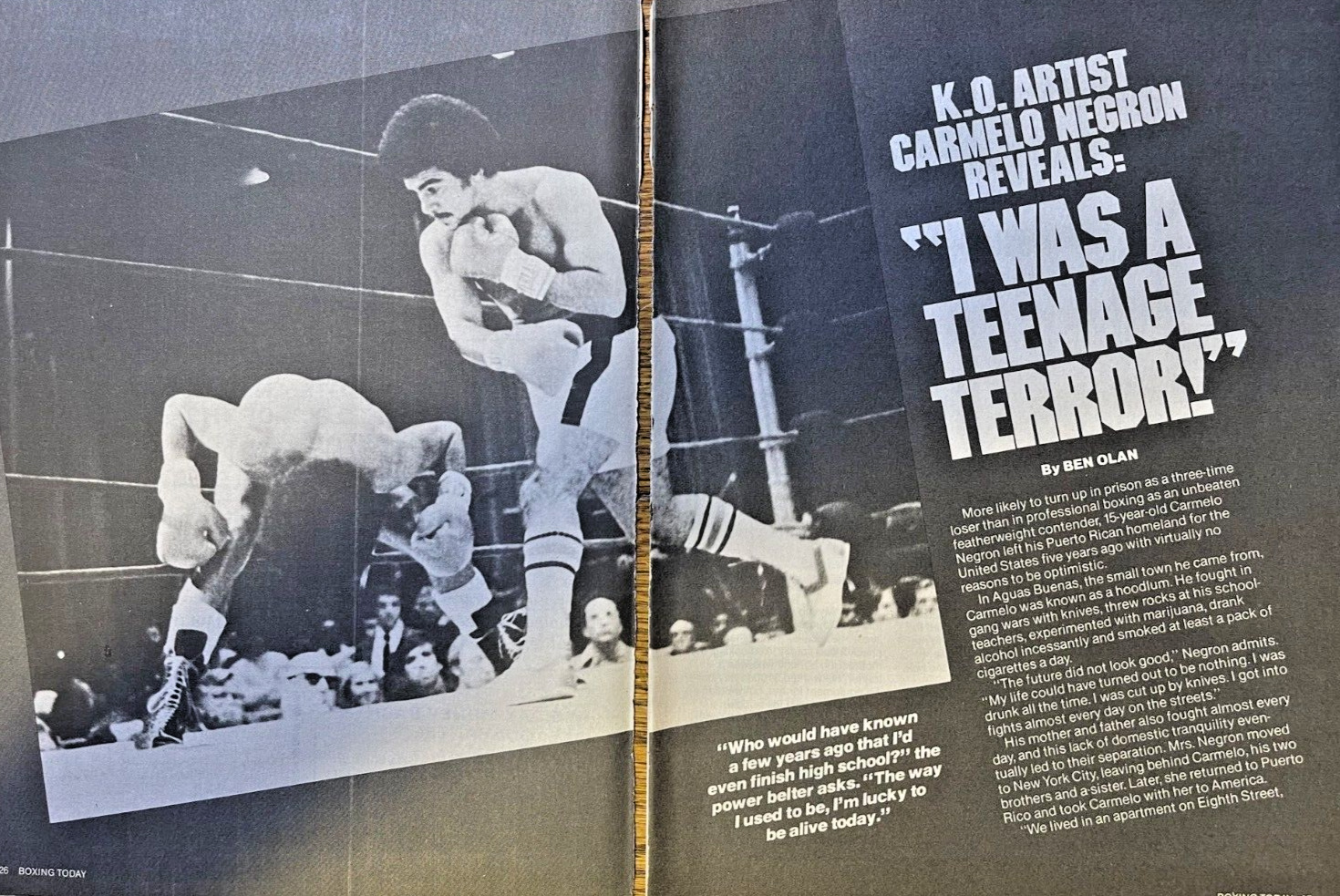 1980 Boxer Carmelo Negron