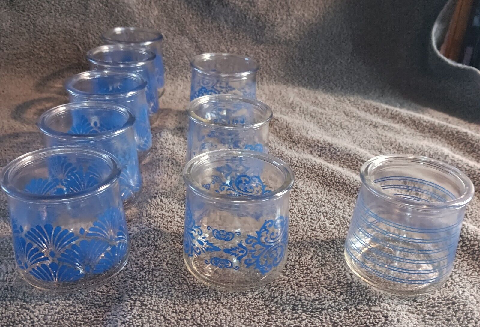 Vintage Oui Yogurt Glass Jars