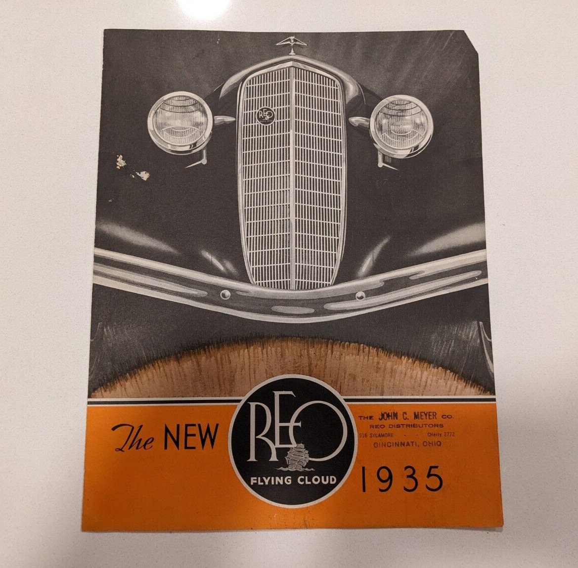 Original 1935 REO Flying Cloud Sales Brochure Folder 35