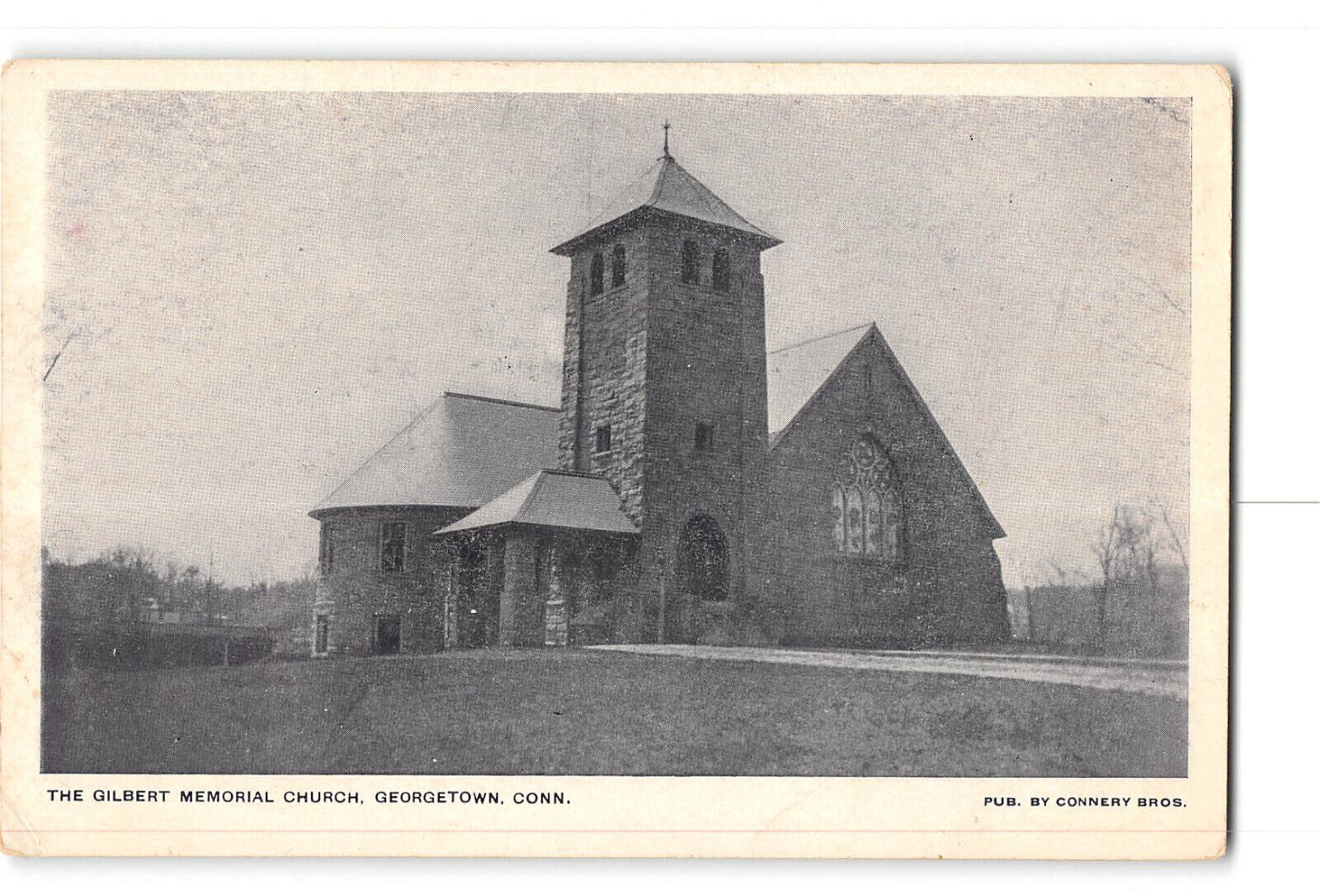 Georgetown Connecticut CT Postcard 1901-1907 The Gilbert Memorial Church