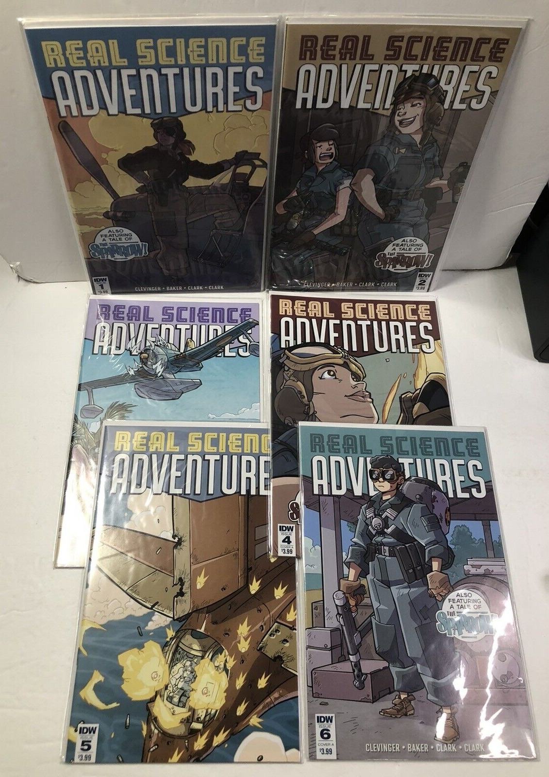 Atomic Robo Presents: Real Science Adventures - Full set of 6 comic books - IDW