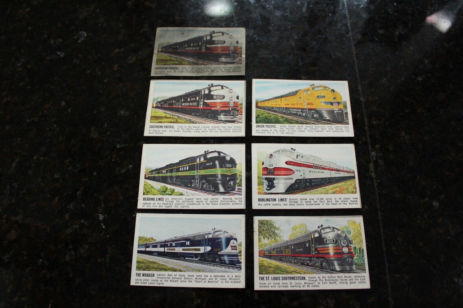 Vintage 1955 Brach's Candies Choo Choo Mix Candy Inserts Railroad Trading Cards