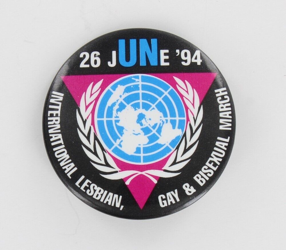 International Gay, Lesbian Protest March 1994 United Nations Civil Rights P1762