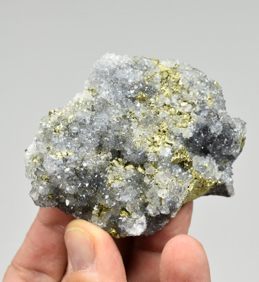 Pyrite with Quartz - Casteel Mine, Iron Co., Missouri