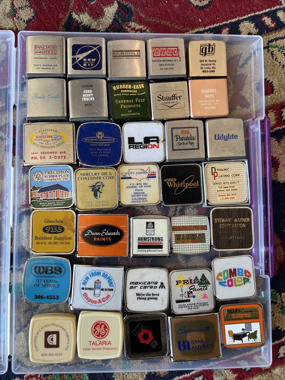 Lot 35 Different Vintage Advertising Tape Measures - Barlow - Zippo
