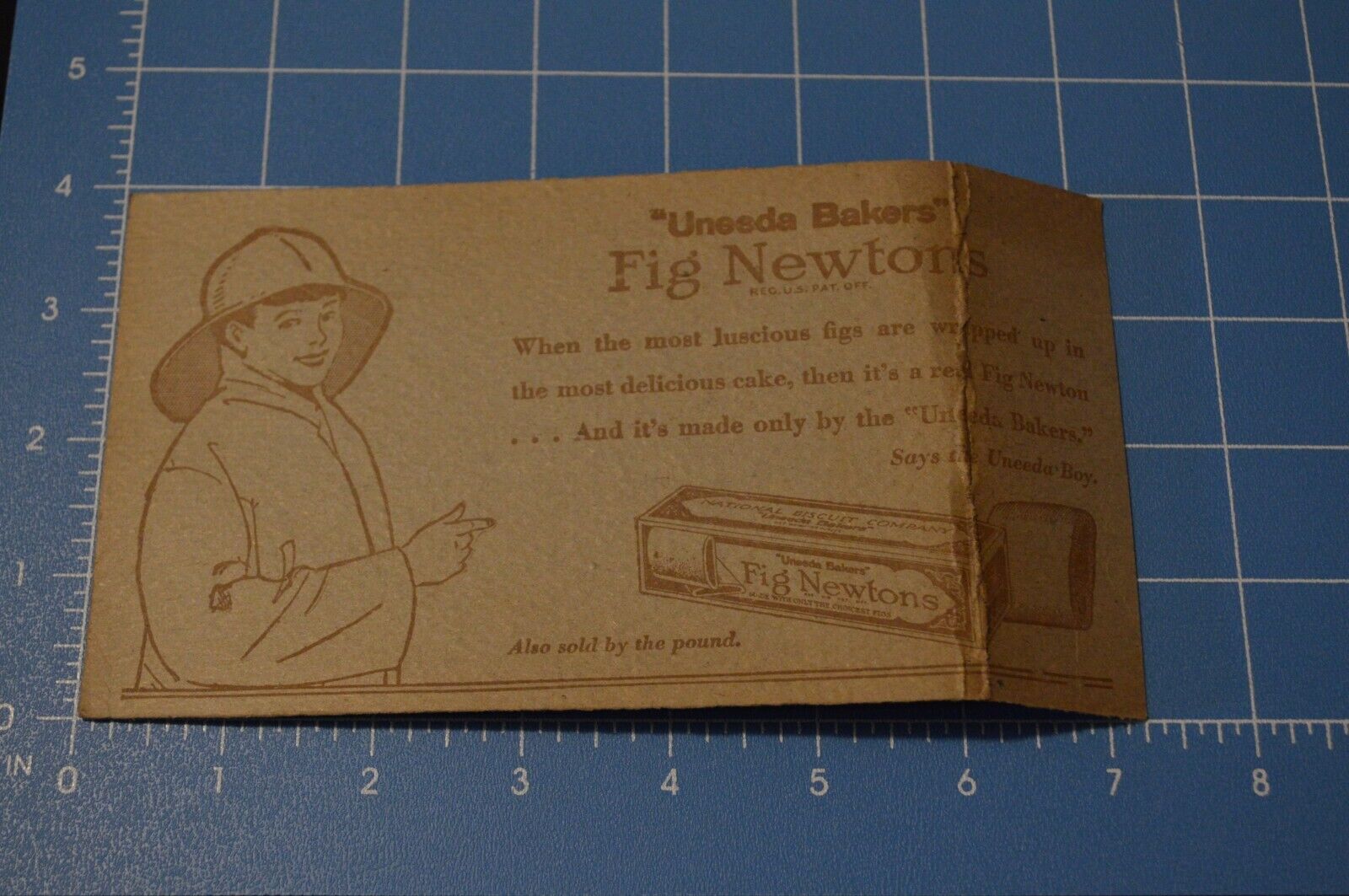 Old Fig Newton Snack Advertising