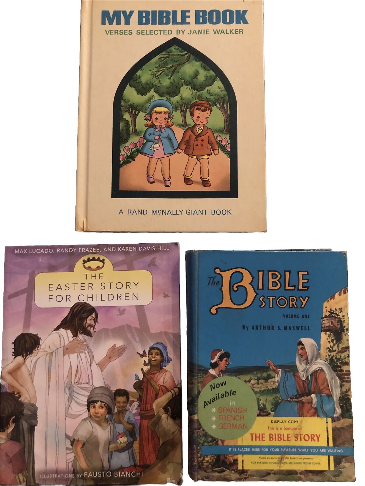 Christian Bible Vintage Picture Books Religion Sunday School 1940s