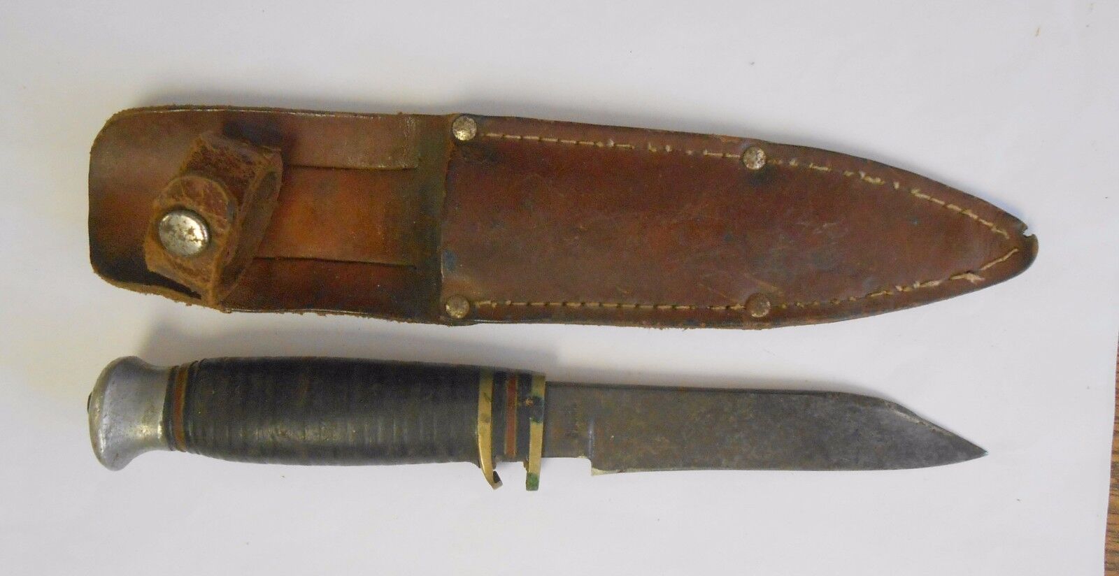 Very Rare Milbro Kampa Made in Sheffield England Hunting Knife w/ Sheath