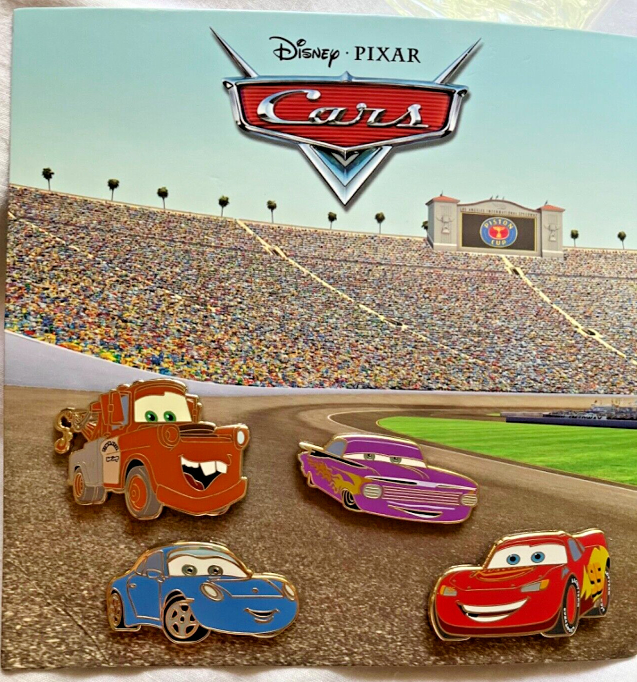 Disney Pins Pixar Cars Limited Edition of 350 Rare Set, New in Package LE