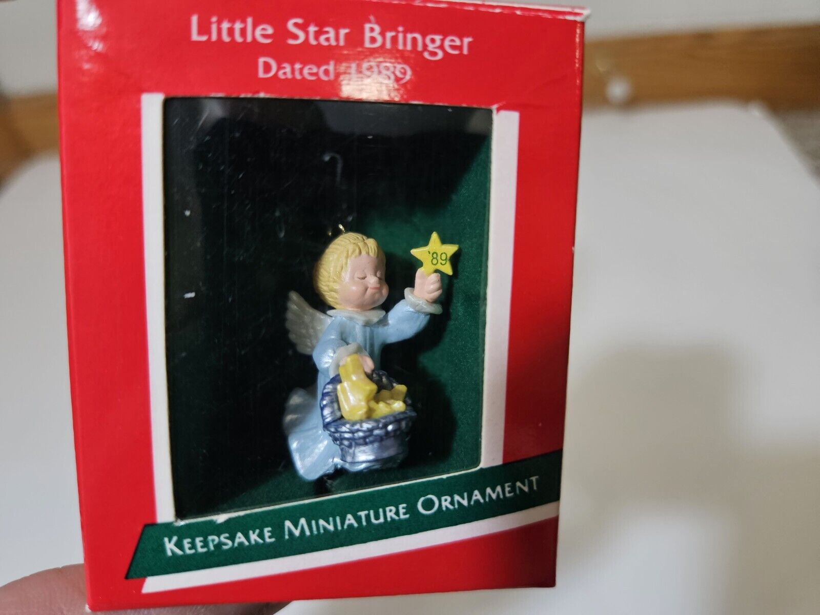 LITTLE STAR BRINGER Hallmark Keepsake MINIATURE Christmas Ornament 1989 Angel