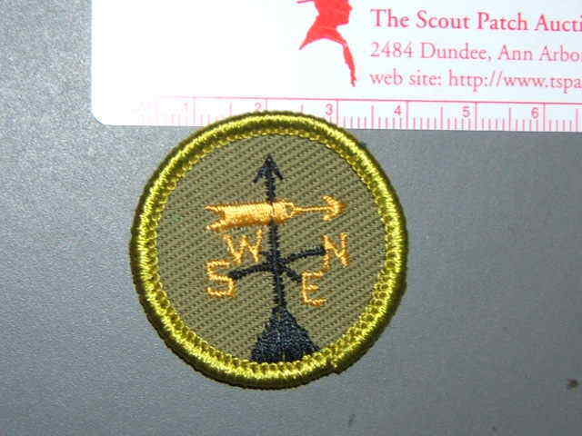Boy Scout Merit Badge Weather circa \'59-\'69 2871M