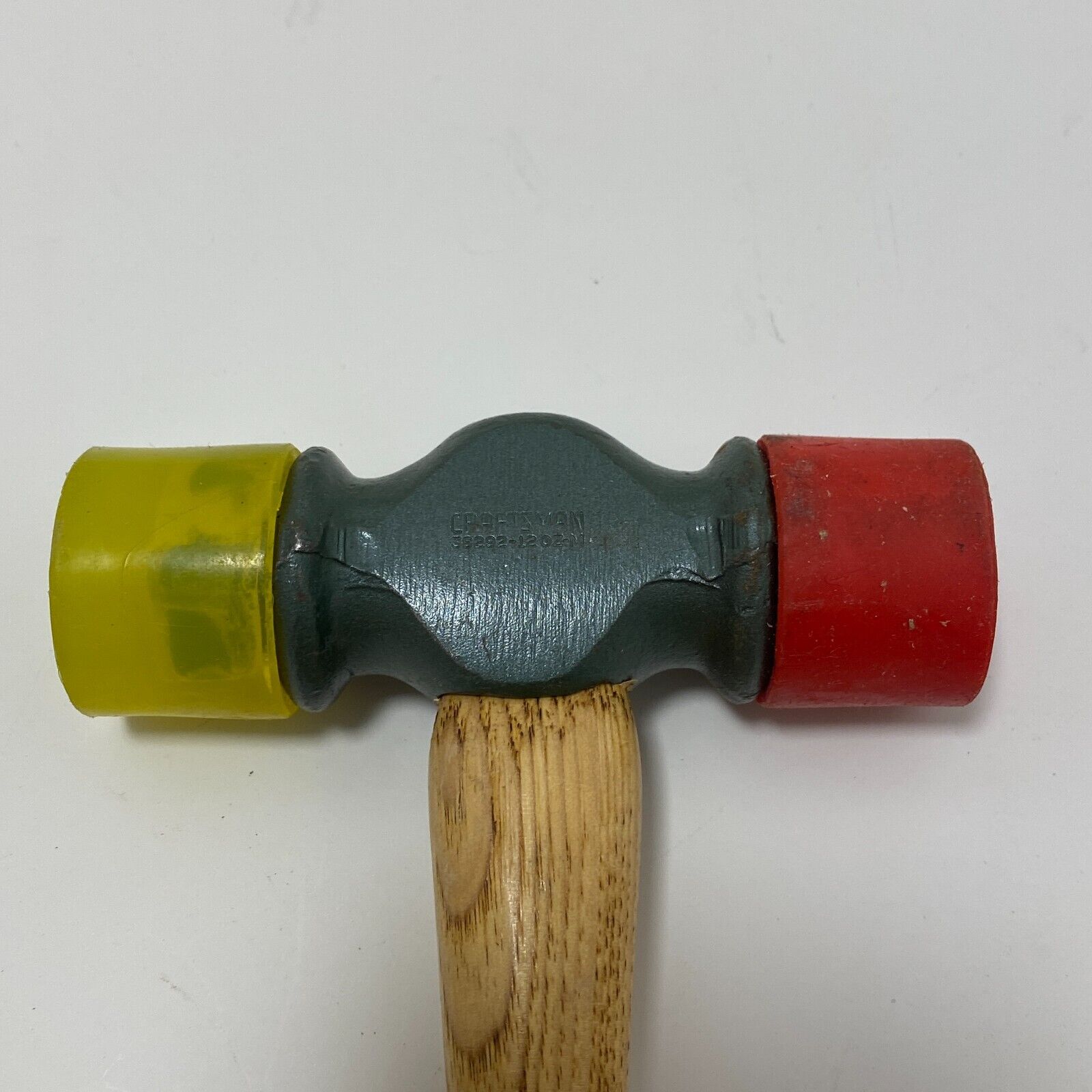VTG Sears Craftsman Soft Face Hammer No. 38292 12 Oz M Red Soft Yellow Hard Tip