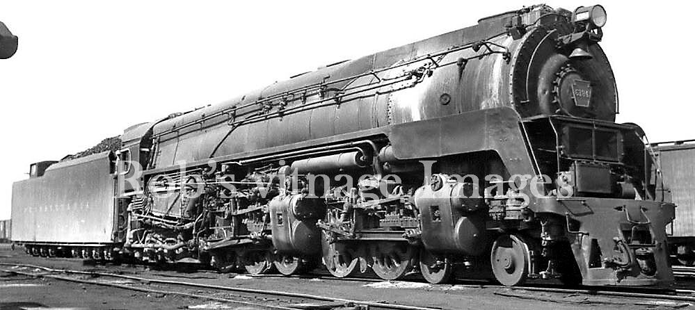    Pennsylvania Railroad 4-4-6-4 Q2 Steam Locomotive 6184 train Photo 1943 