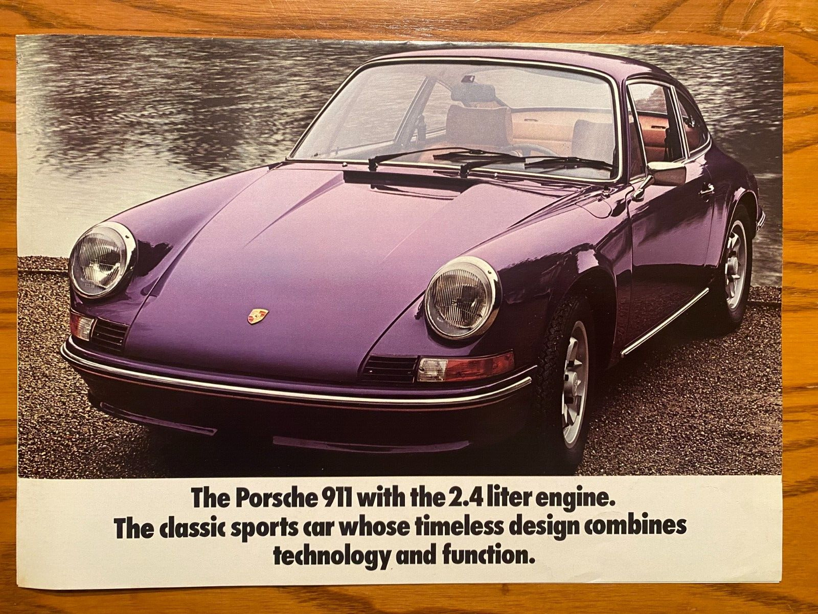 Rare 1967 Porsche 911T, 911E and 911S Factory Original Fold Open Sales Brochure