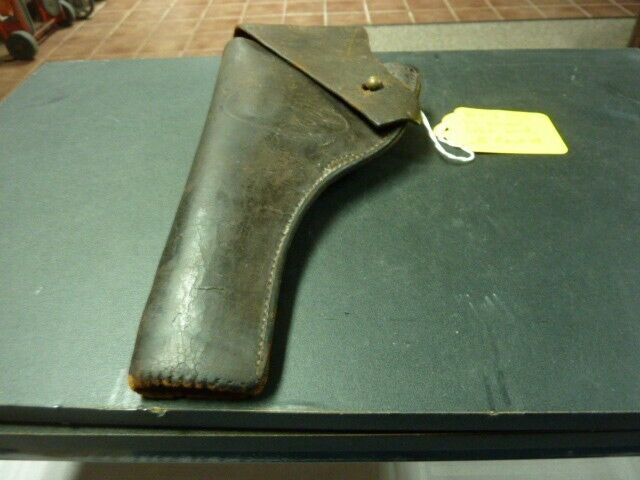 WW I leather US marked ( 1917) left handed revolver holsteer