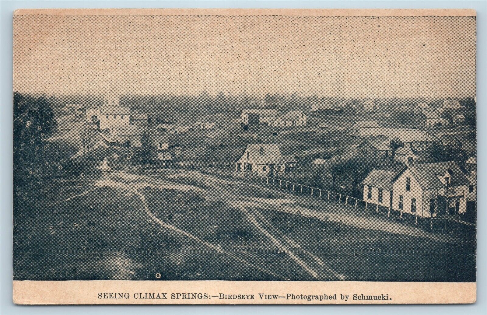 Postcard MO Climax Springs View of Town c1910 View By Schmucki W3
