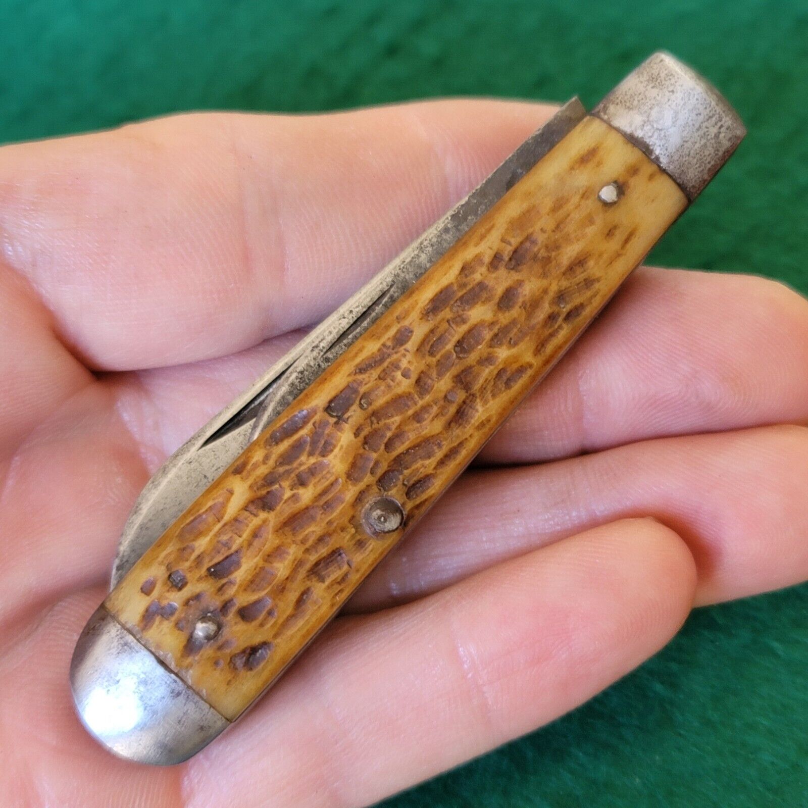 Old Vintage Antique Ulster New York Jack Folding Pocket Knife