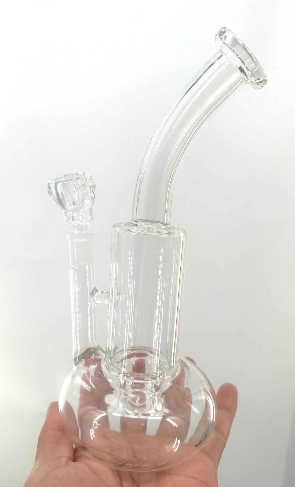 10in Tornado Smoking Glass Water Pipe with upgraded 14mm skull catcher