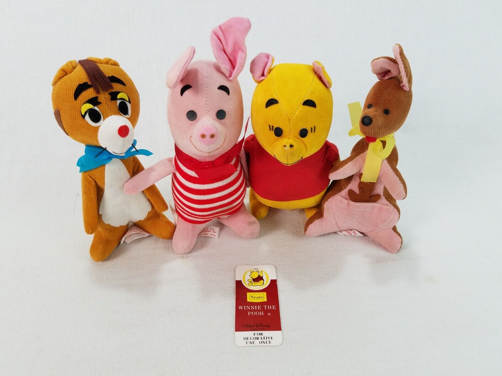 Roo, Piglet, Rabbit, Winnie The Pooh Walt Disney Sawdust Filled Plush 5\