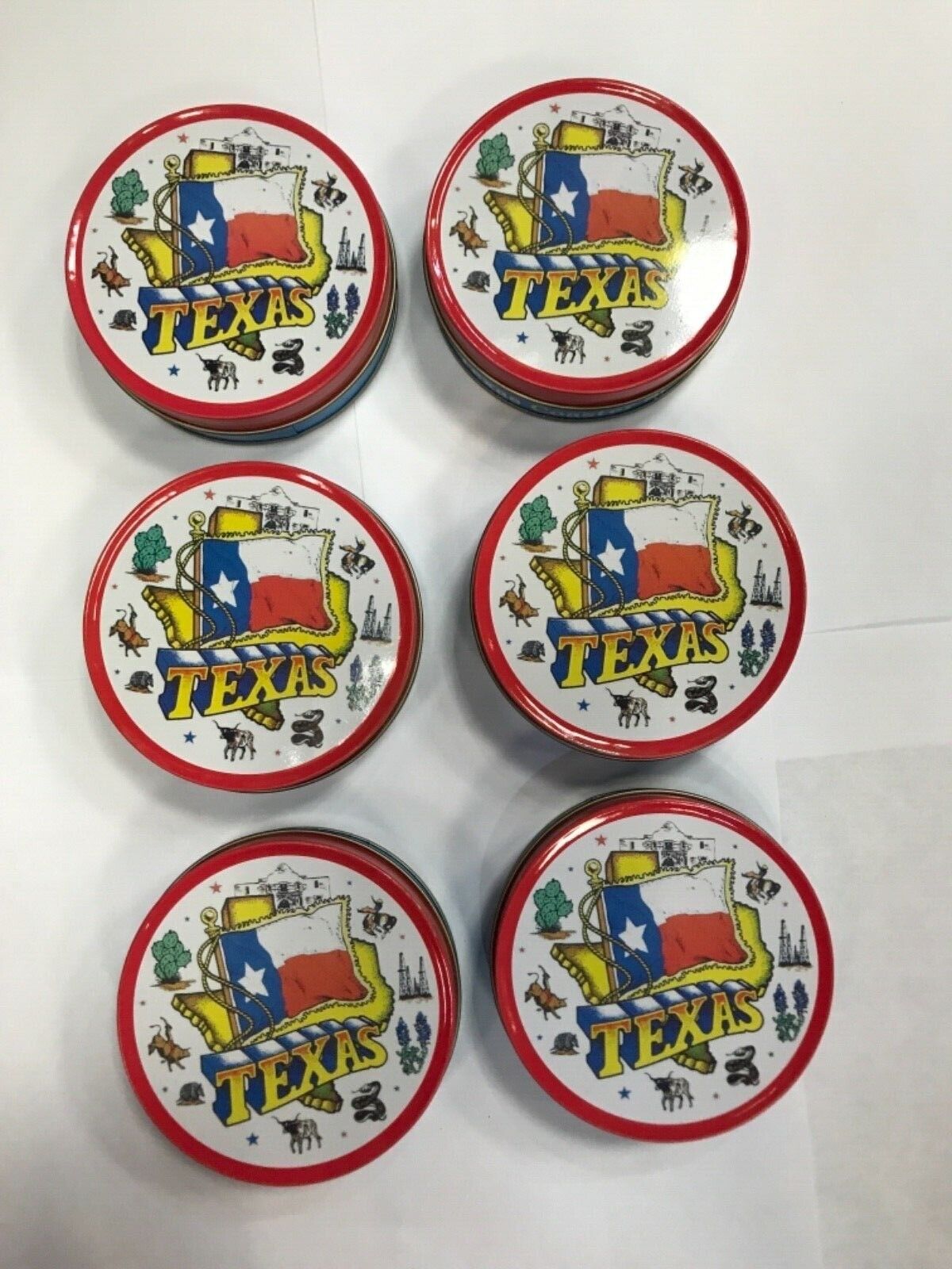 Texas Souvenir Coasters 6 Pack Bundle (Each pack comes with 4 pcs coasters)